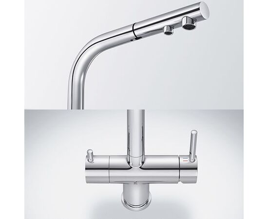 Смеситель для кухни Blanco FONTAS-S II кофе 525205 с подключением фильтра и выдвижной лейкой_, изображение 7