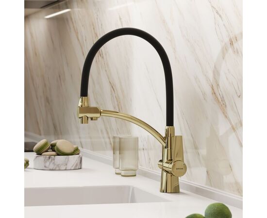 Смеситель для кухни Sancos Eri полированное золото PVD покрытие SC4001ZG_, изображение 23