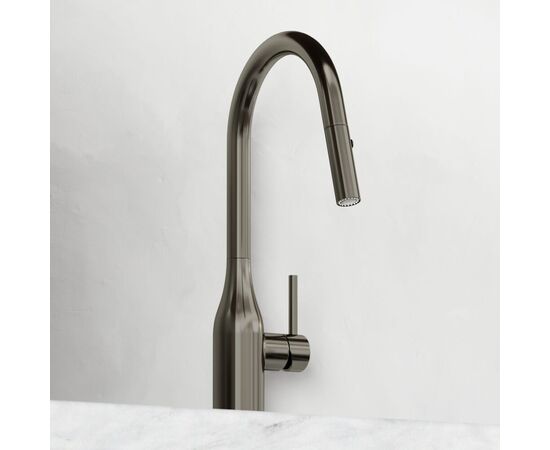 Смеситель для кухни Sancos Grand с вытяжным изливом вороненая сталь SC4002GG_, изображение 15