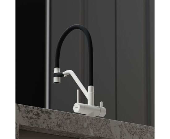 Смеситель для кухни Sancos Dora белый гранит SC4003GR_, изображение 19