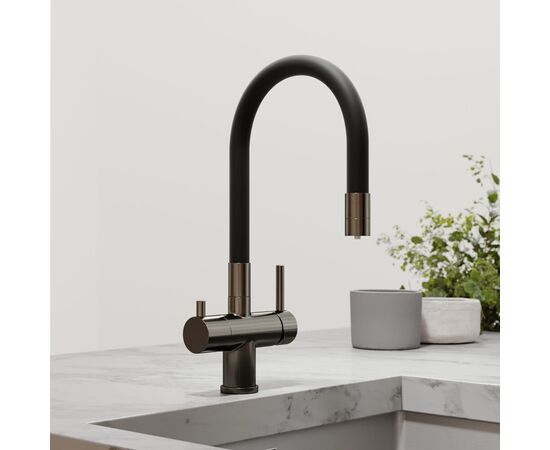 Смеситель для кухни Sancos Lucia вороненая сталь SC4004GG_, изображение 3