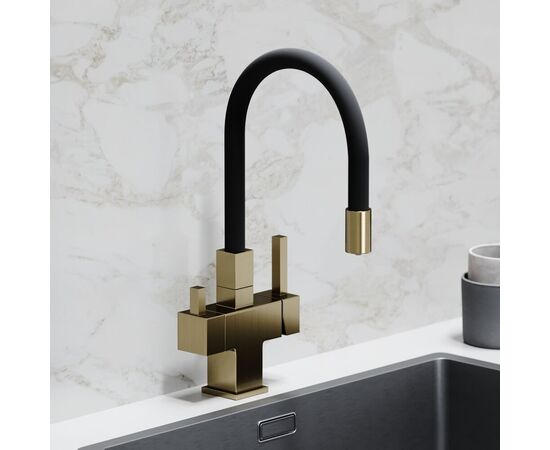 Смеситель для кухни Sancos Arno брашированное золото PVD покрытие SC4005BG_, изображение 23