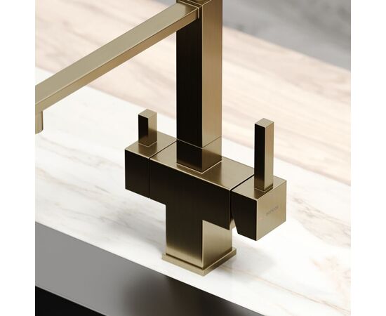 Смеситель для кухни Sancos Moro брашированное золото PVD покрытие SC4006BG_, изображение 23