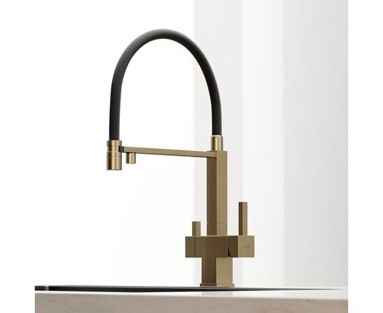Смеситель для кухни Sancos Moro брашированное золото PVD покрытие SC4006BG_, изображение 15