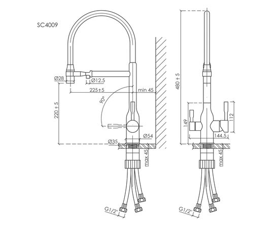 Смеситель для кухни Sancos Garda брашированный никель SC4009BN_, изображение 27