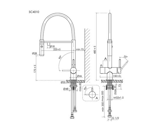 Смеситель для кухни Sancos Imola полированное золото SC4010ZG_, изображение 23