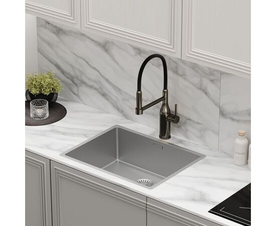 Смеситель для кухни Sancos Pride с гибким изливом вороненая сталь SC4011GG_, изображение 3