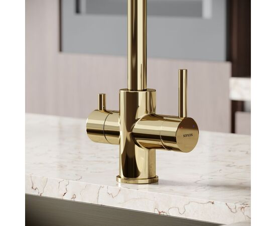 Смеситель для кухни Sancos Vela полированное золото SC4013ZG_, изображение 19