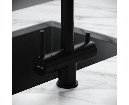 Смеситель для кухни Sancos Spin черный матовый SC4015MB_, изображение 19