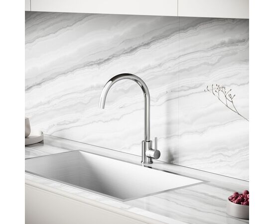 Смеситель для кухни Sancos Stainless с поворотным R изливом SC12001SS_, изображение 17