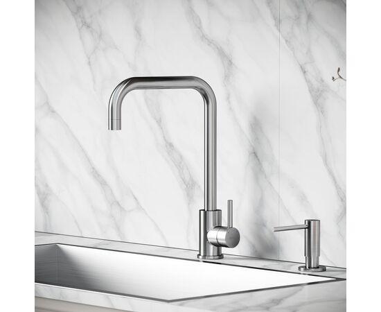 Смеситель для кухни Sancos Stainless с поворотным Г изливом SC12002SS_, изображение 21