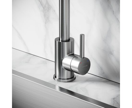 Смеситель для кухни Sancos Stainless с поворотным Г изливом SC12002SS_, изображение 25