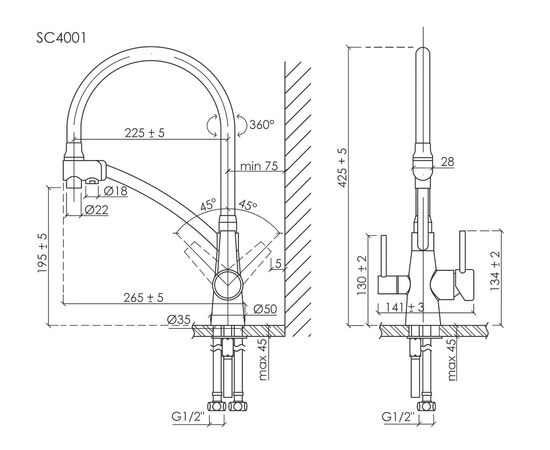 Смеситель для кухни Sancos Eri хром SC4001CH_, изображение 29