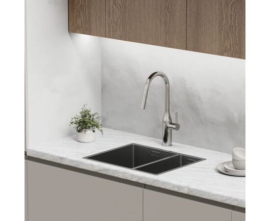 Смеситель для кухни Sancos Grand с вытяжным изливом нержавеющая сталь SC4002BNG_, изображение 9