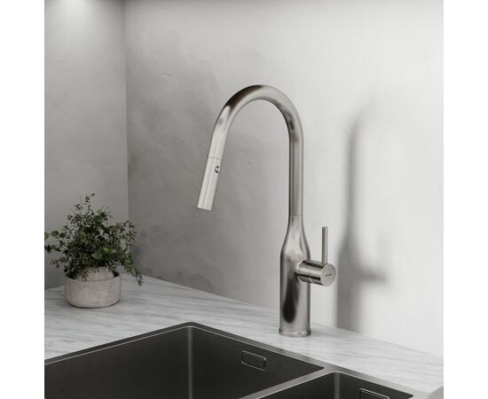 Смеситель для кухни Sancos Grand с вытяжным изливом нержавеющая сталь SC4002BNG_, изображение 13