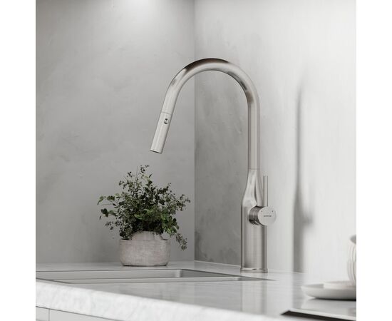 Смеситель для кухни Sancos Grand с вытяжным изливом нержавеющая сталь SC4002BNG_, изображение 16