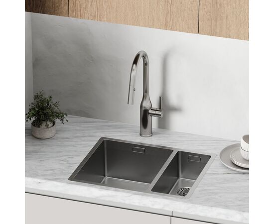 Смеситель для кухни Sancos Grand с вытяжным изливом нержавеющая сталь SC4002BNG_, изображение 25