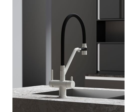 Смеситель для кухни Sancos Dora белый гранит SC4003GR_, изображение 24