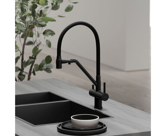 Смеситель для кухни Sancos Dora матовый черный SC4003MB_, изображение 12
