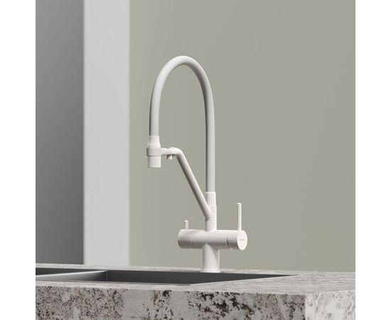 Смеситель для кухни Sancos Dora матовый белый SC4003MW_, изображение 9