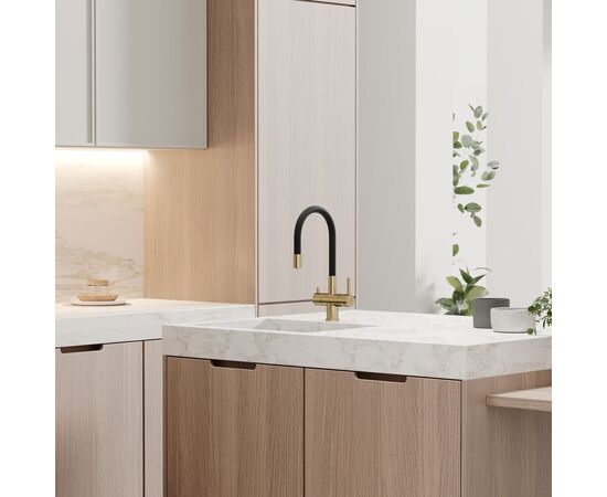 Смеситель для кухни Sancos Lucia брашированное золото PVD покрытие SC4004BG_, изображение 5