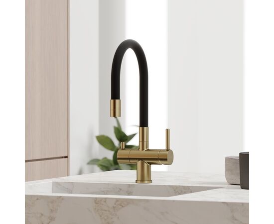 Смеситель для кухни Sancos Lucia брашированное золото PVD покрытие SC4004BG_, изображение 9