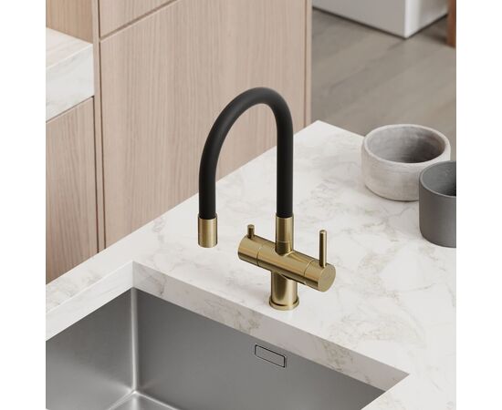 Смеситель для кухни Sancos Lucia брашированное золото PVD покрытие SC4004BG_, изображение 16