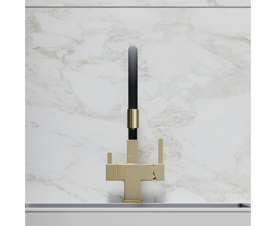 Смеситель для кухни Sancos Arno брашированное золото PVD покрытие SC4005BG_, изображение 16