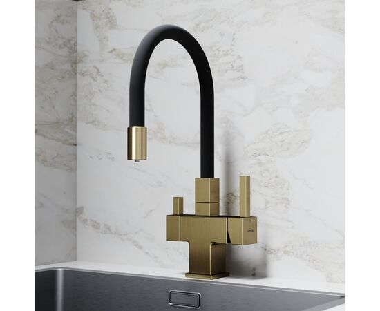 Смеситель для кухни Sancos Arno брашированное золото PVD покрытие SC4005BG_, изображение 5
