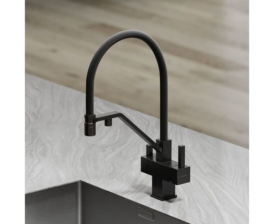 Смеситель для кухни Sancos Loro матовый черный SC4007MB_, изображение 8