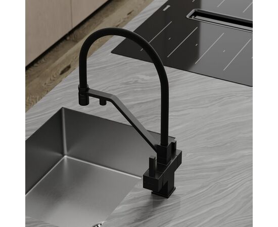 Смеситель для кухни Sancos Loro матовый черный SC4007MB_, изображение 13