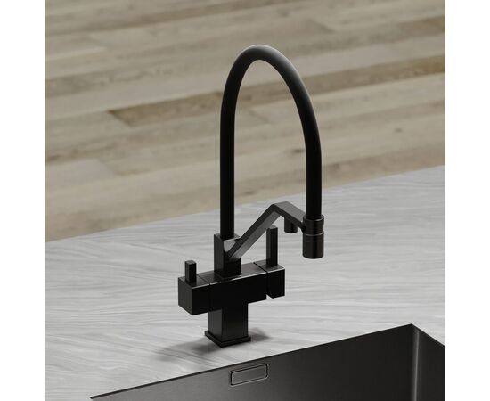 Смеситель для кухни Sancos Loro матовый черный SC4007MB_, изображение 20