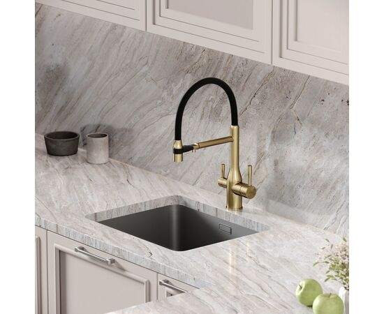 Смеситель для кухни Sancos Garda брашированное золото PVD покрытие SC4009BG_, изображение 24