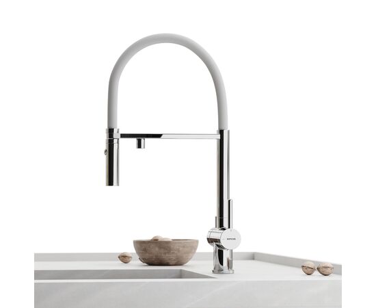 Смеситель для кухни Sancos Imola хром с белым изливом SC4010CHwh_, изображение 20