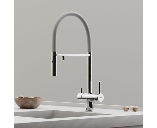 Смеситель для кухни Sancos Imola хром с белым изливом SC4010CHwh_, изображение 25