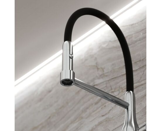 Смеситель для кухни Sancos Pride с гибким изливом нержавеющая сталь SC4011BNG_, изображение 20