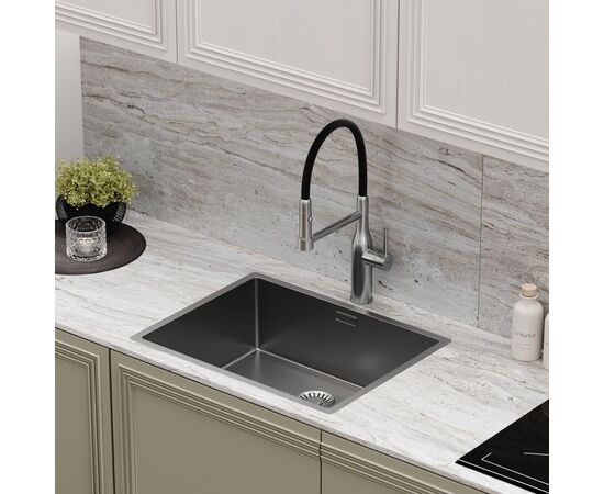 Смеситель для кухни Sancos Pride с гибким изливом нержавеющая сталь SC4011BNG_, изображение 25