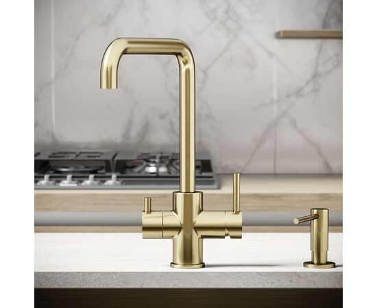 Смеситель для кухни Sancos Vela брашированное золото SC4013BG_, изображение 8