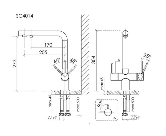 Смеситель для кухни Sancos Foster полированное золото SC4014ZG_, изображение 24