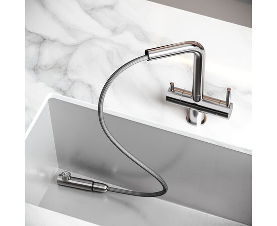 Смеситель для кухни Sancos Spin брашированный никель SC4015BN_, изображение 12