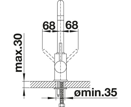 Смеситель для кухни Blanco MILI антрацит 525106_, изображение 5