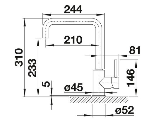 Смеситель для кухни Blanco MILI белый 525127_, изображение 7