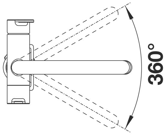 Смеситель для кухни Blanco TRIMA чёрный 526274 с подключением фильтра_, изображение 13