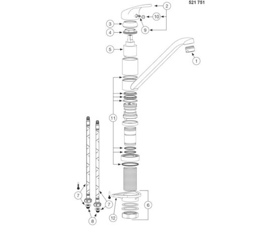 Смеситель для кухни Blanco DARAS хром 524179_, изображение 13