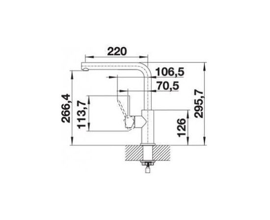 Смеситель для кухни Blanco LANORA 523122 нержавеющая сталь_, изображение 7