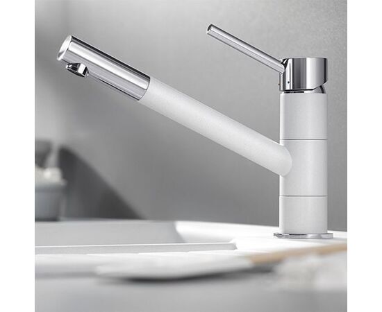 Смеситель для кухни Blanco KANO белый/хром 525030_, изображение 9
