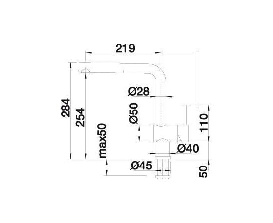 Смеситель для кухни Blanco LINUS-S черный матовый 525807_, изображение 17