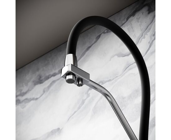 Смеситель дл кухни из нержавеющей стали Sancos Nolia с краном для фильтра и гибким изливом SC12003SS_, изображение 29