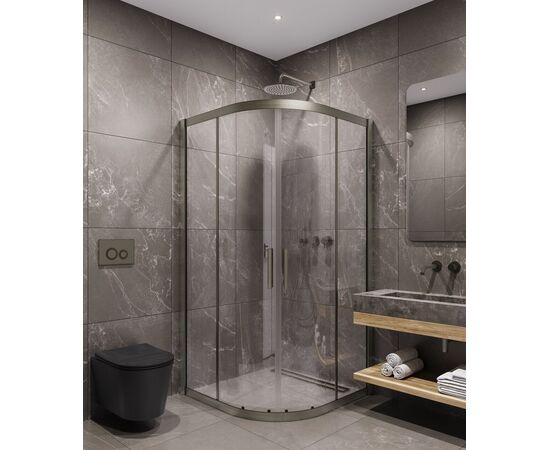 Душевой угол Timo TPSS-100/13C-8 1000х1000х2000 профиль никель стекло прозрачное 8 мм_, изображение 3