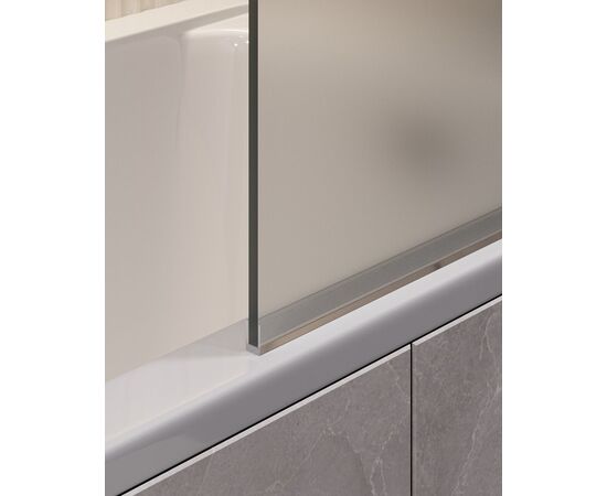 Шторка для ванны Timo поворотная TCM-80/02F-6 на монопетле 1400х800 стекло матовое 6 мм_, изображение 3